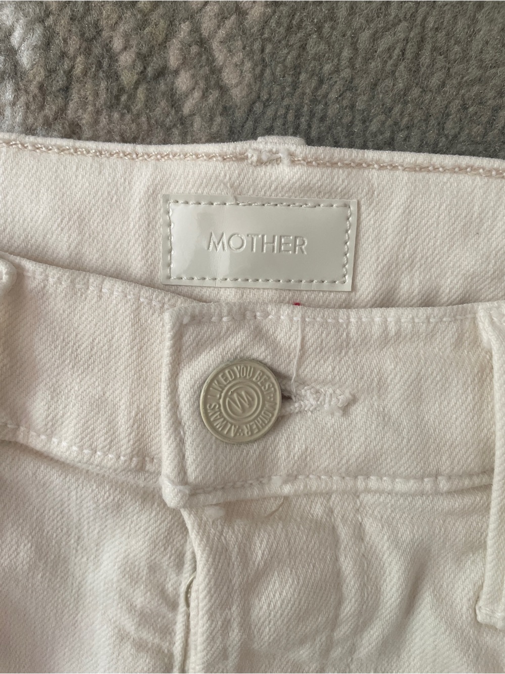 Mother The Tripper Ankle Fray jeans in cream white size 26 - Picture 7 of 10